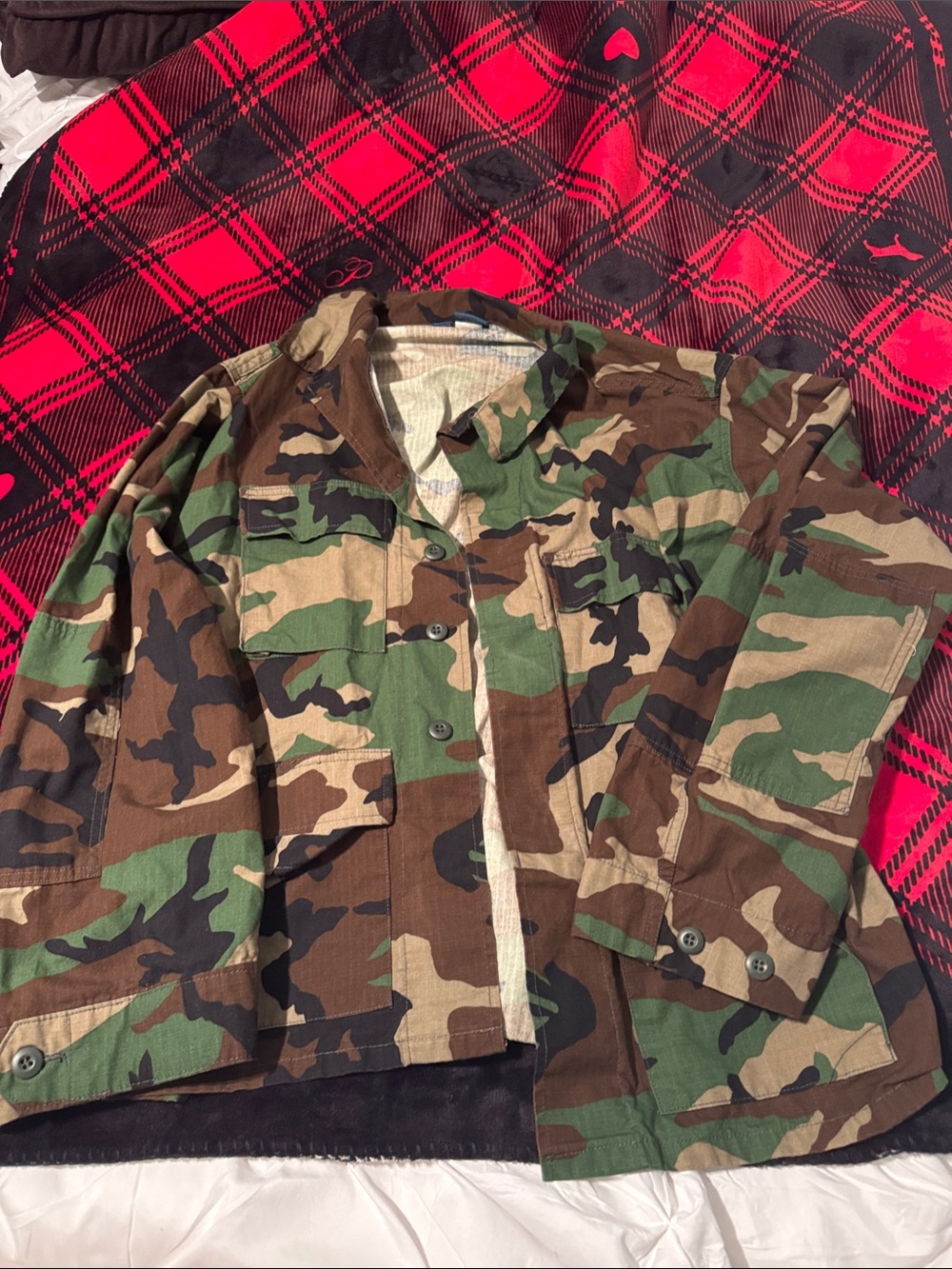 Propper Woodland Camo Jacket - Green, Brown, Black